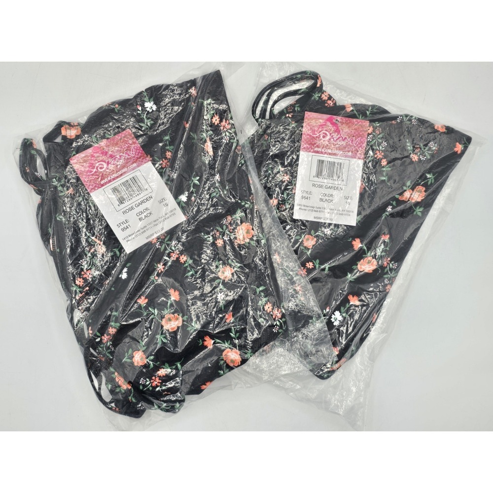 2 Lot Kanu Surf Girls Beach Sport UPF 50+ Mini Tankini Two Piece Swimsuit Sz 16